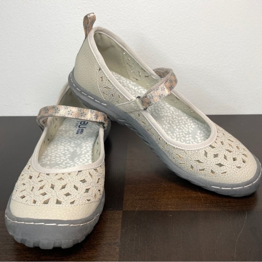 JBU by Jambu Mary Jane Wildflower Womens Comfort Shoes Size 7.5